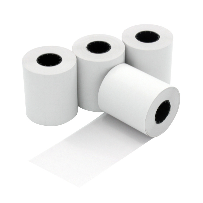 Papel de caja registradora de papel térmico libre de BPA blanco de pulpa de madera 100%