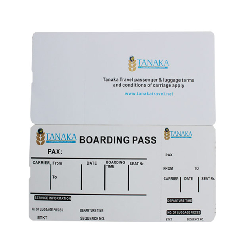OEM Accepted Factory Wholesale Price Thermal Boarding Pass