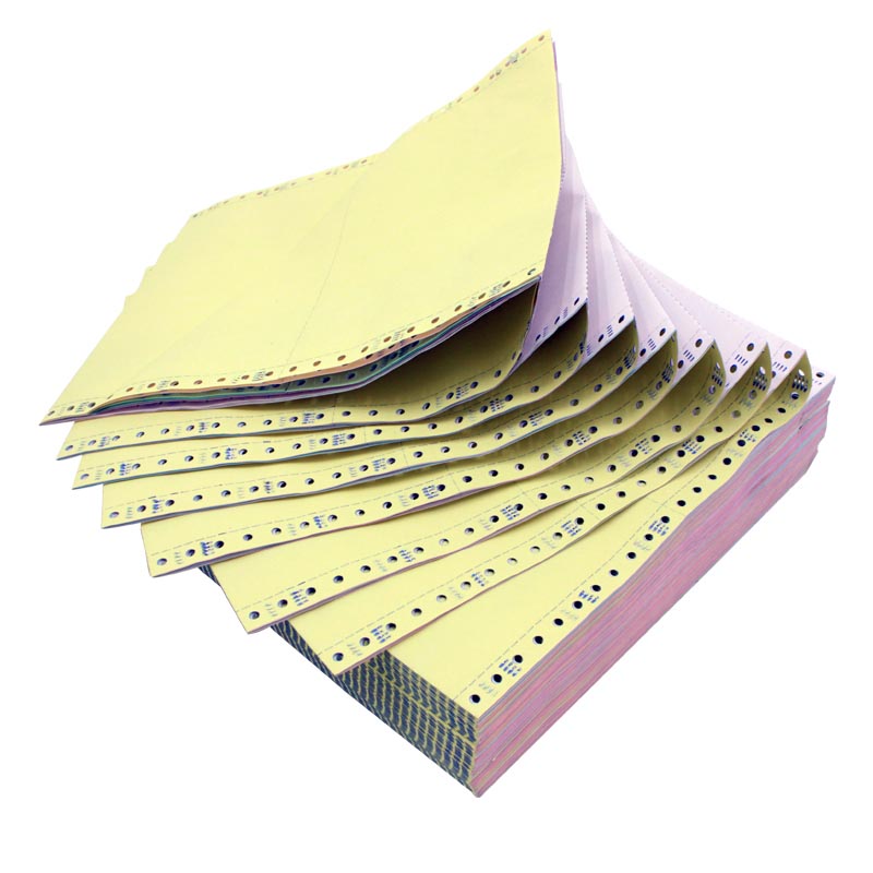 Papel de computadora de 15 capas de formas continuas de 11''x6'' para oficina